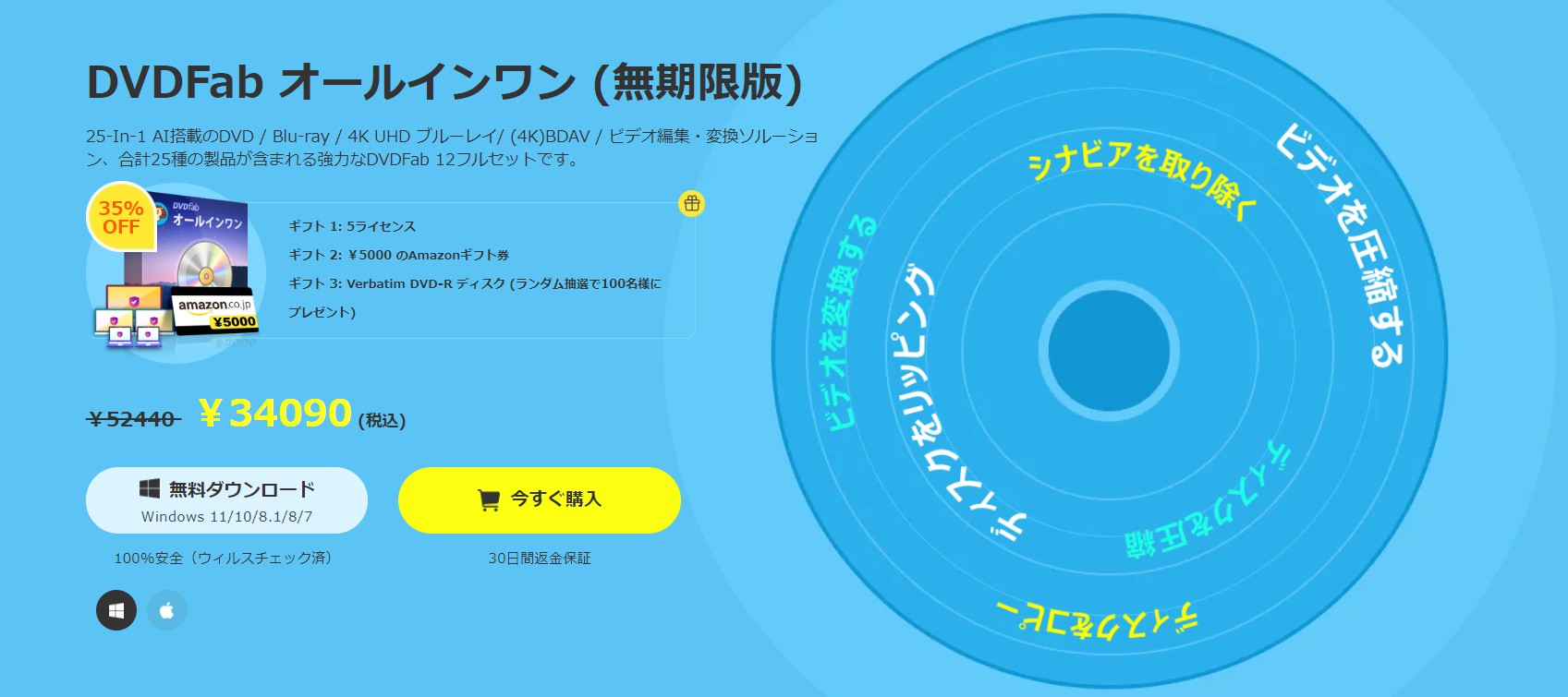 DVDFab】DVDFab オールインワン 1ライセンス分