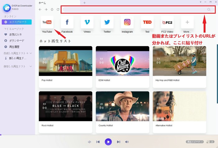 DVDFab YouTube MP3 変換